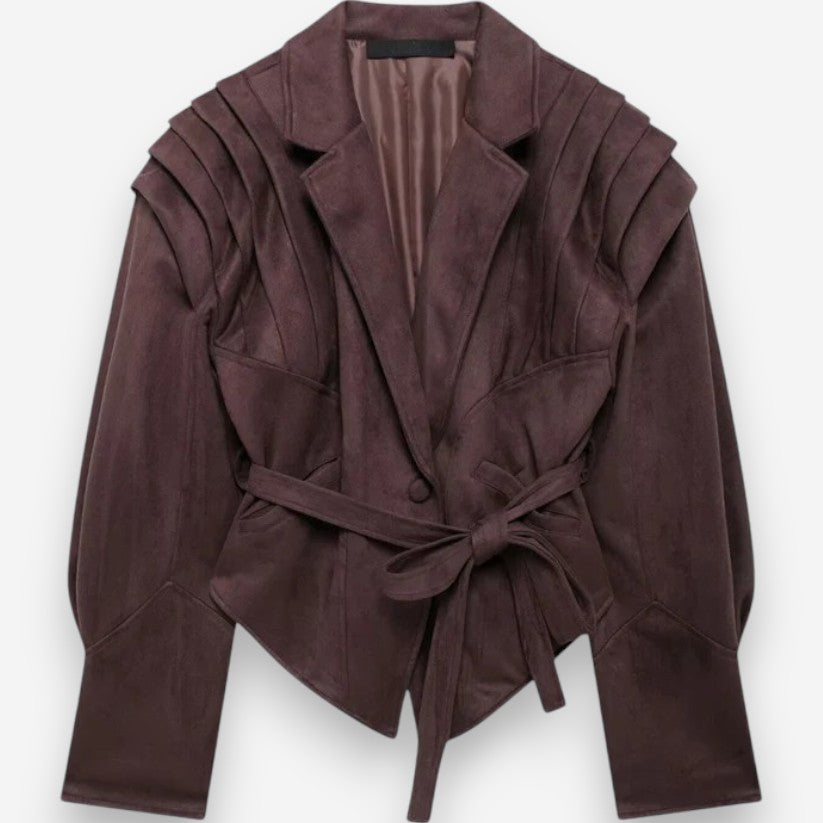 Blazer Ceinturé Élégance Absolue – Céline & Co