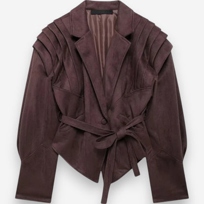 Blazer Ceinturé Élégance Absolue – Céline & Co